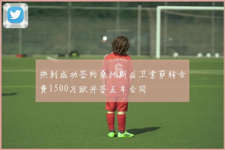 热刺成功签约桑托斯后卫索萨转会费1500万欧并签五年合同